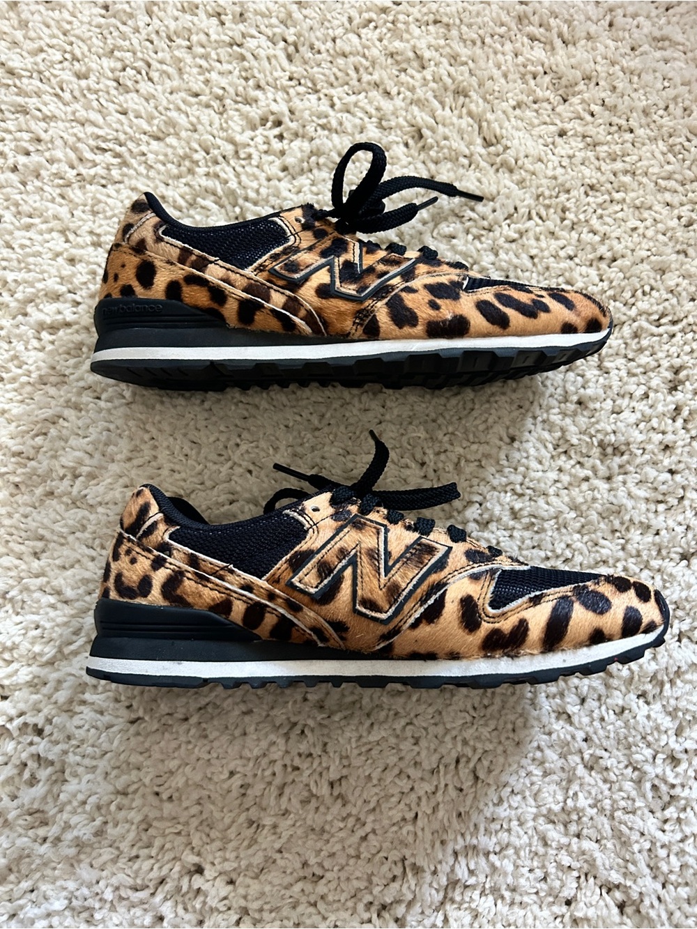 RARE Limited Edition New Balance 996 Leopard Calf Hair - Size 6 - Picture 2 of 6
